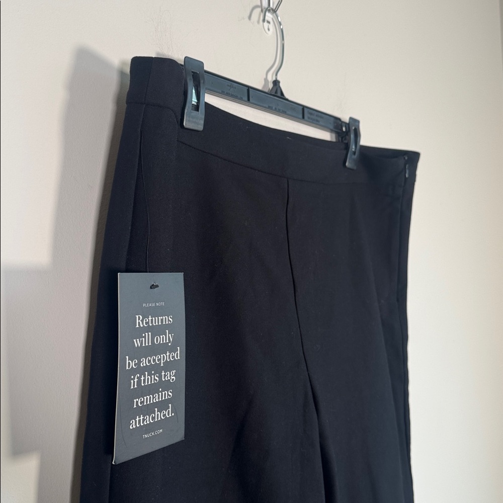 NWT Tuckernuck Madeline Ponte Wide Leg Pant in Black - XXL - Picture 3 of 6